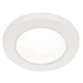 Hella Marine EuroLED 75 3" Round Screw Mount Down Light - White LED - White Plastic Rim - 24V — marine dome/down lights