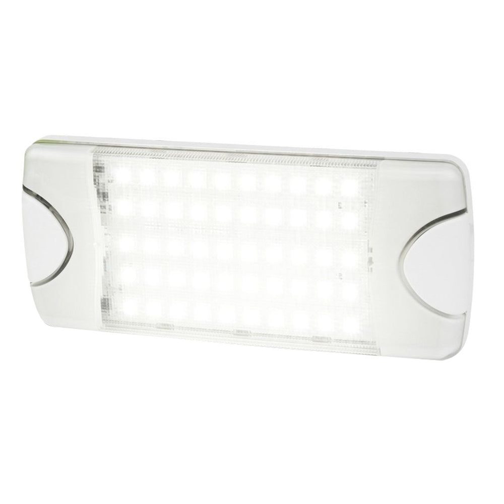 Hella Marine DuraLED 50 Low Profile Interior/Exterior Lamp - White LED Spreader Beam — marine interior / courtesy light
