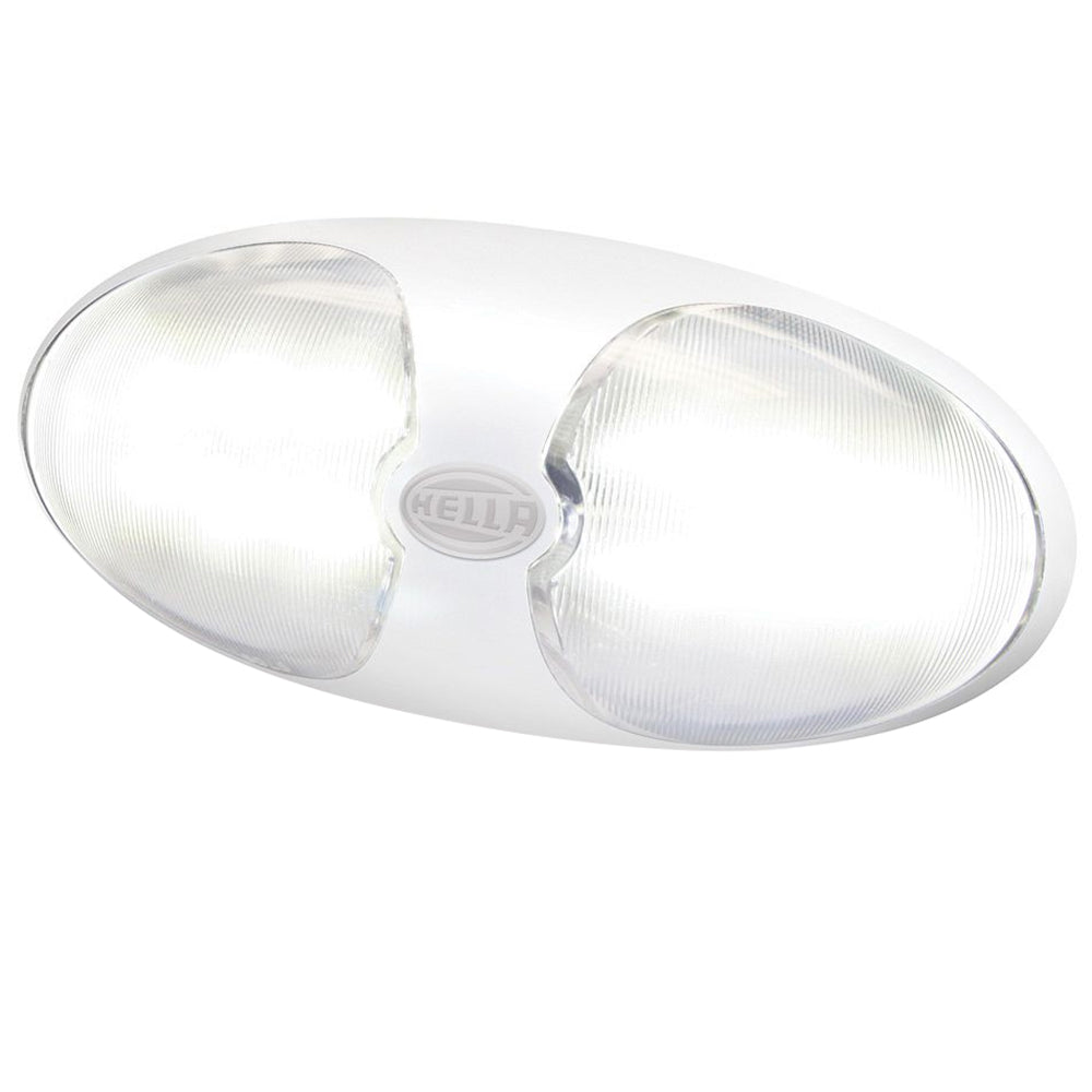 Hella Marine DuraLED 12 Interior/Exterior Lamp - White LED - White Housing — marine interior / courtesy light