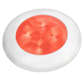 Hella Marine Slim Line LED 'Enhanced Brightness' Round Courtesy Lamp - Red LED - White Plastic Bezel - 12V — marine interior / courtesy light