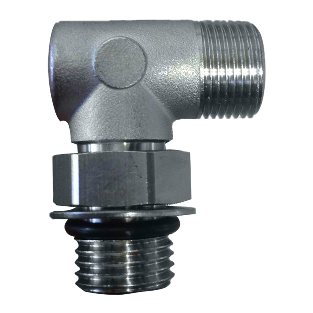 Uflex USA Uflex90° Adjustable Fitting f/Back of UP Series Helms - ORB 6 to 3/8" COMP — marine steering systems