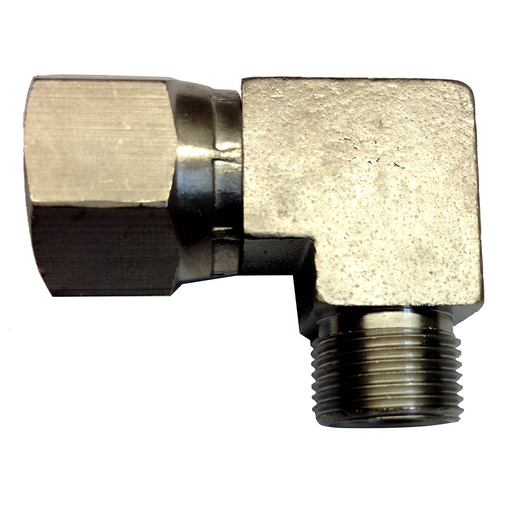 Uflex USA Uflex 90° 3/8 NI Plate Comp Fitting — marine steering systems