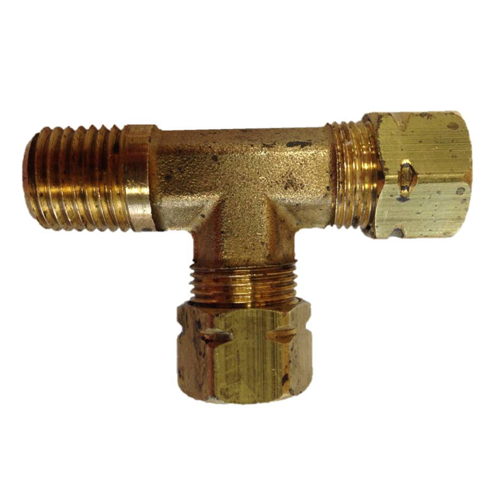 Uflex USA Uflex Male Run T-Fitting - 3/8" x 3/8" Tube x 1/4" NPT — marine steering systems