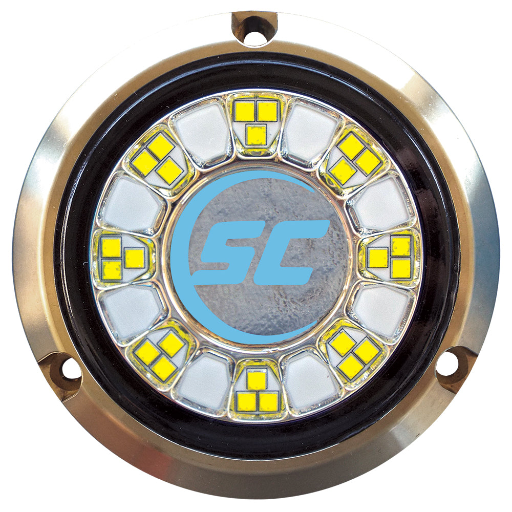 Shadow-Caster LED Lighting Shadow-Caster SCR-24 Bronze Underwater Light - 24 LEDs - Bimini Blue — marine underwater lighting