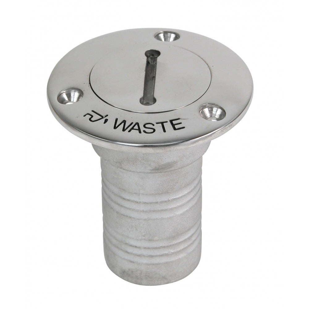Whitecap Tapered Hose Deck Fill - 1-1/2" - Waste — marine deck fills