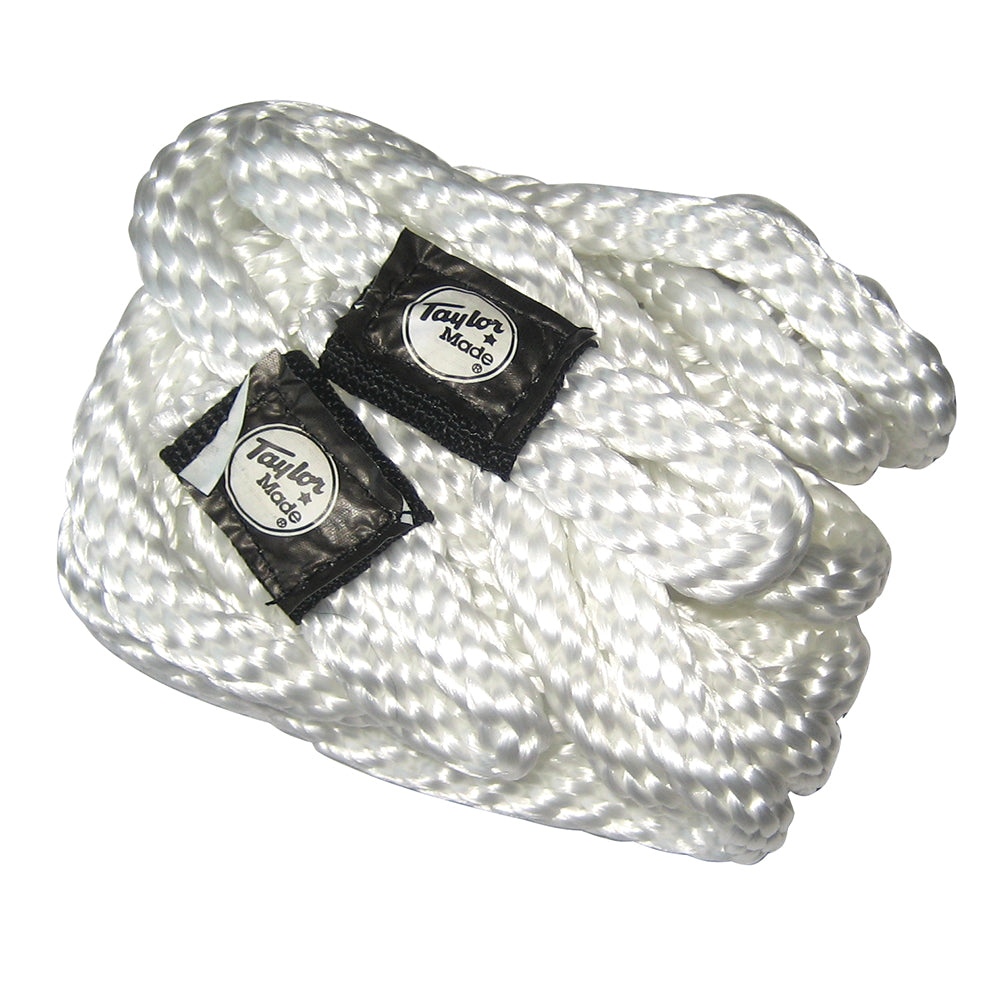 Taylor Made Fender Loc Fender Lines - 3/8" x 72" - Pair - White — marine fender accessories