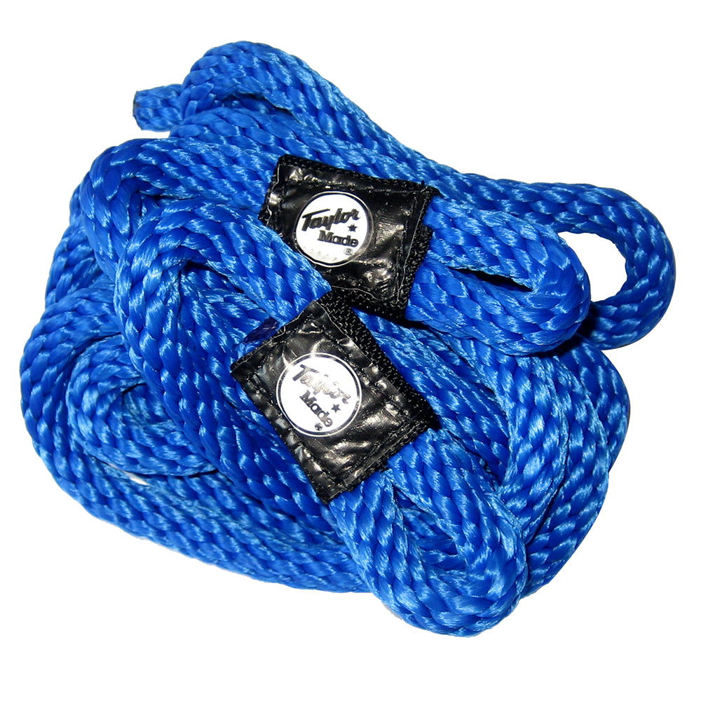 Taylor Made Fender Loc Fender Lines - 3/8" x 72" - Pair - Blue — marine fender accessories