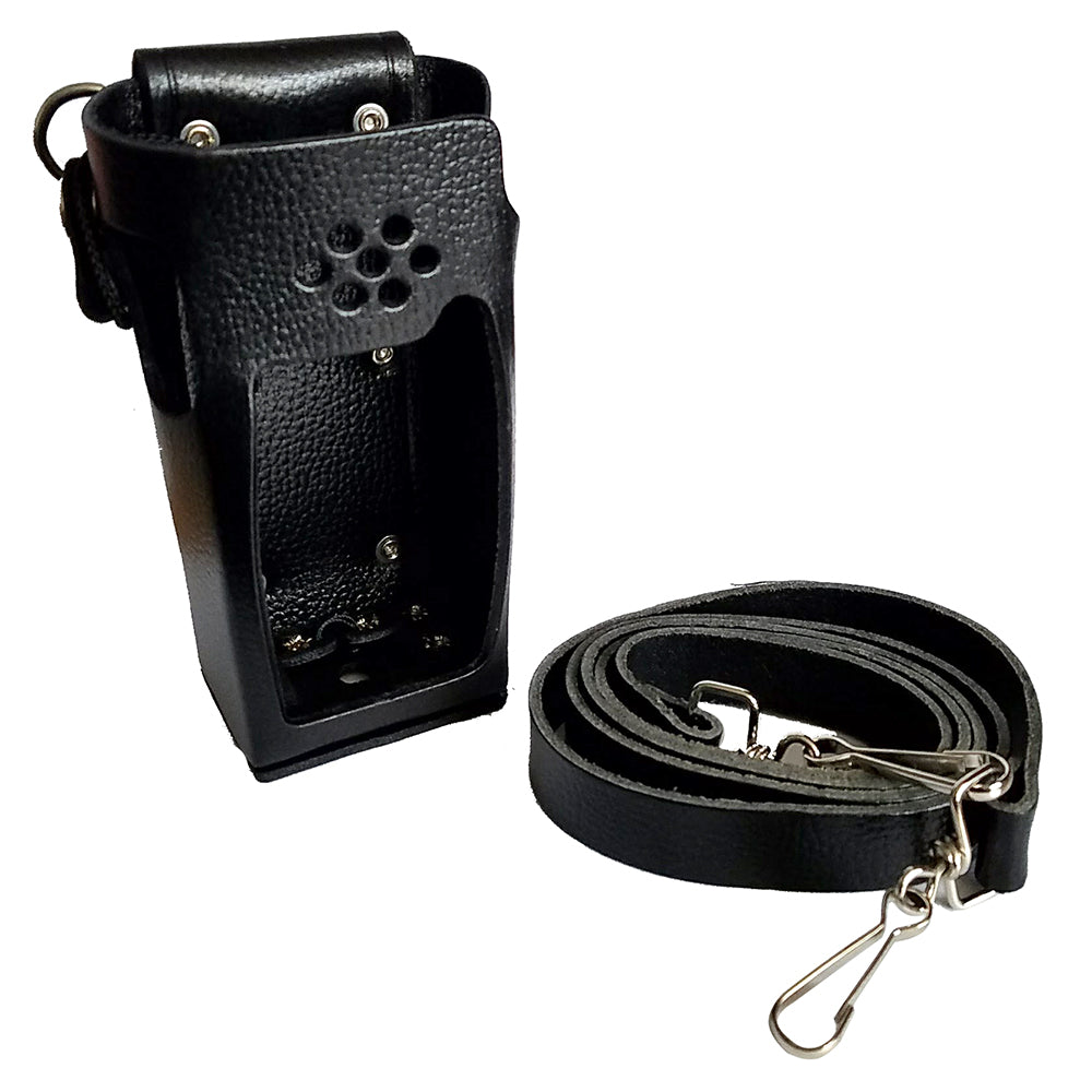 Standard Horizon Leather Case w/Belt Loop & Shoulder Strap — marine accessories