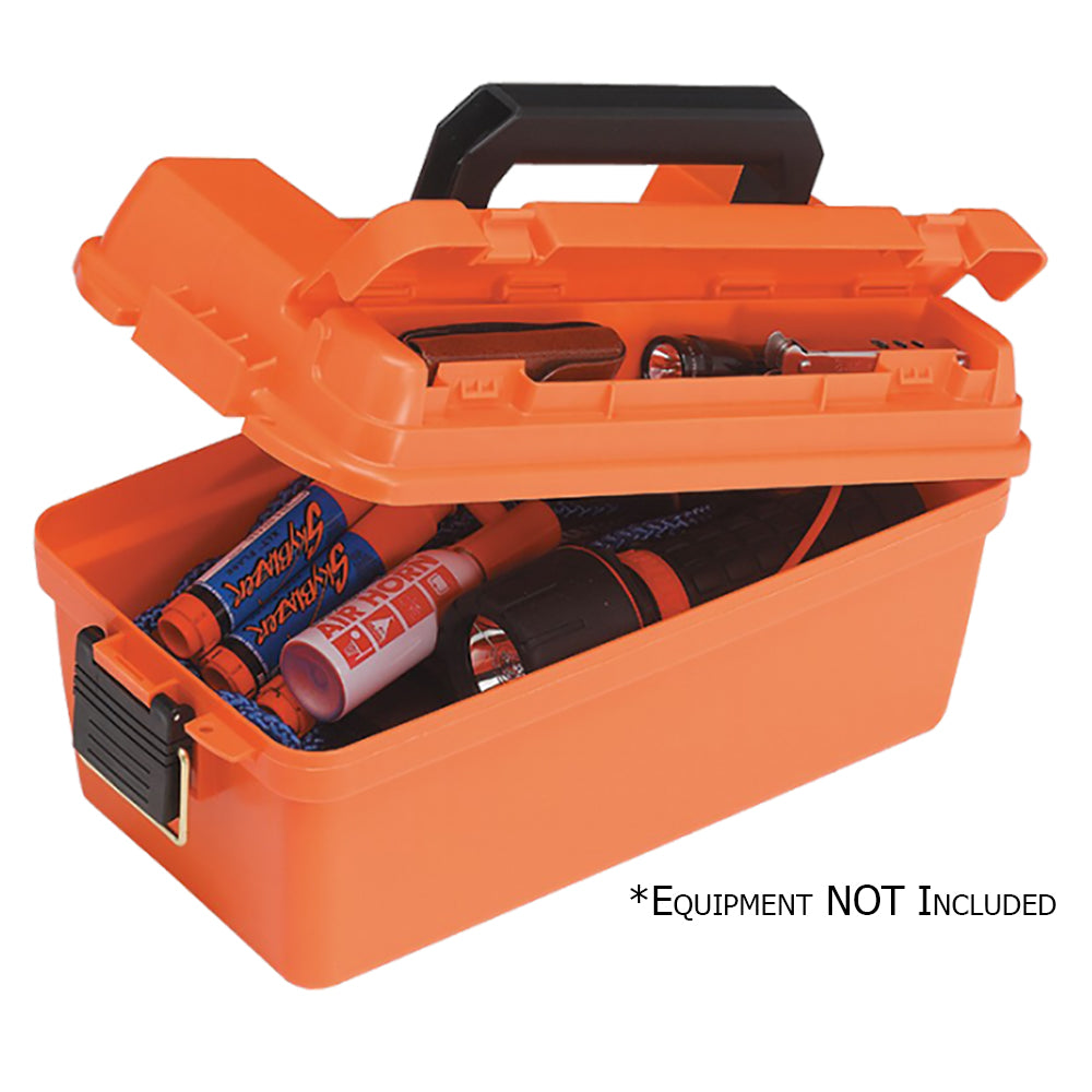 Plano Small Shallow Emergency Dry Storage Supply Box - Orange — marine outdoor