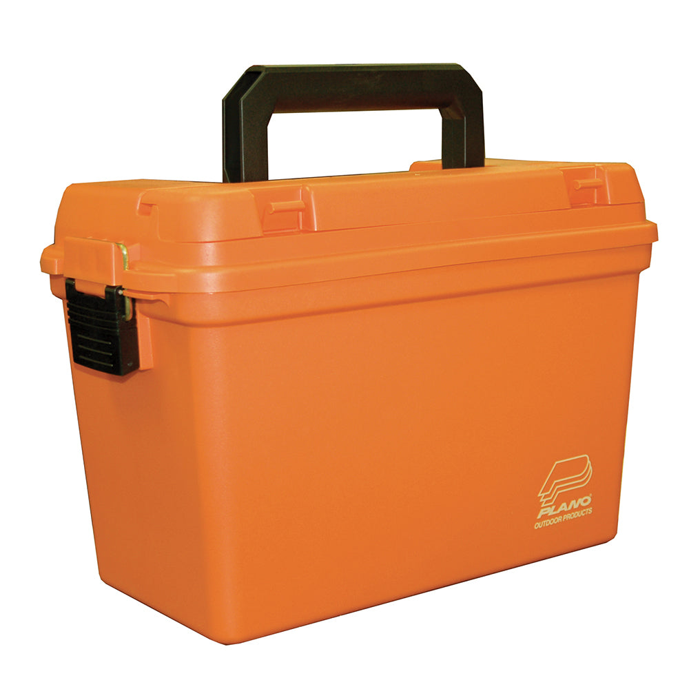 Plano Deep Emergency Dry Storage Supply Box w/Tray - Orange — marine outdoor