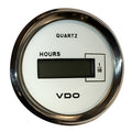 VDO Cockpit Marine 52mm (2-1/16") LCD Hourmeter - White Dial/Chrome Bezel — marine gauges