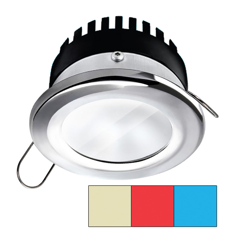 I2Systems Inc i2Systems Apeiron™ Pro A503 - 3W - Round -Cool White/Red/Blue - Round - Chrome Finish — marine dome/down lights