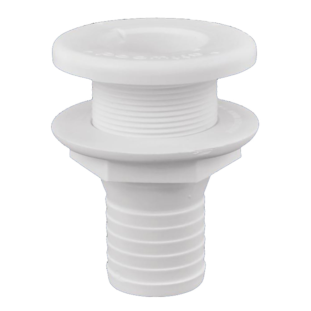 Attwood Marine Attwood Plastic Thru-Hull Fitting - 1-1/2" - White — marine thru-hull fittings