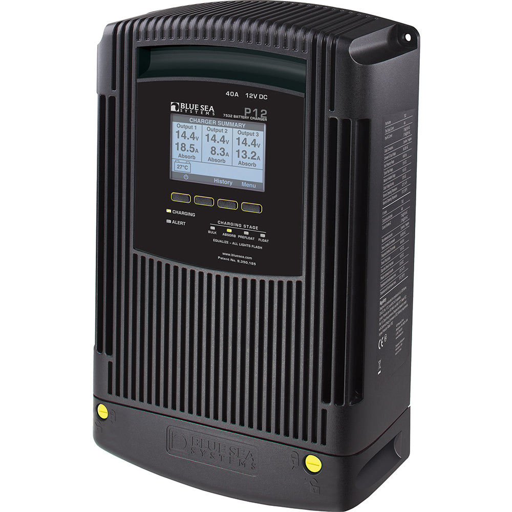 Blue Sea Systems Blue Sea 7532 P12 Gen2 Battery Charger - 40A - 3-Bank — marine battery chargers