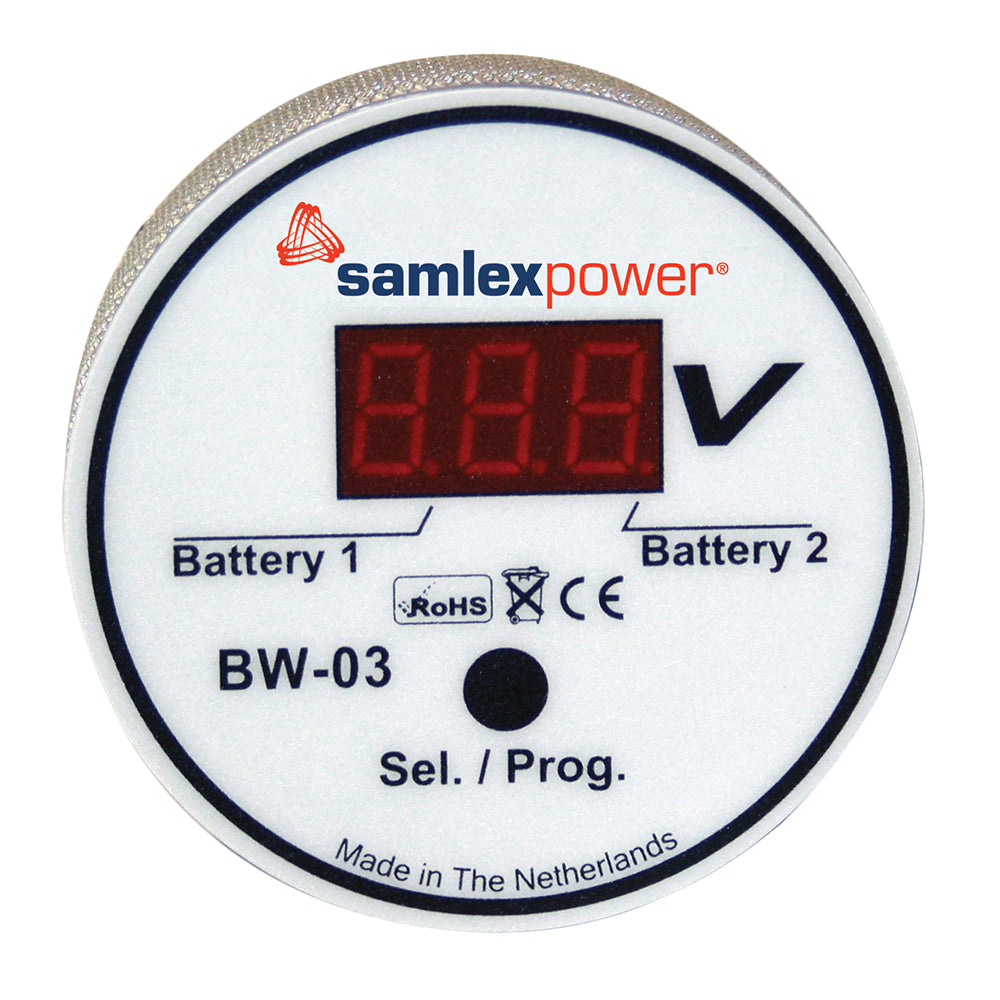 Samlex America Samlex Dual Battery Monitor - 12V or 24V - Auto Detection — marine meters & monitoring