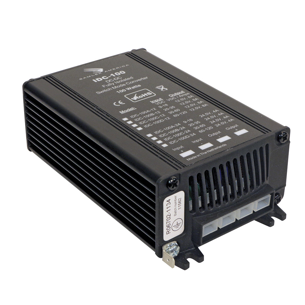 Samlex America Samlex 100W Fully Isolated DC-DC Converter - 8A - 60-120V Input - 12.5V Output — marine dc to dc converters