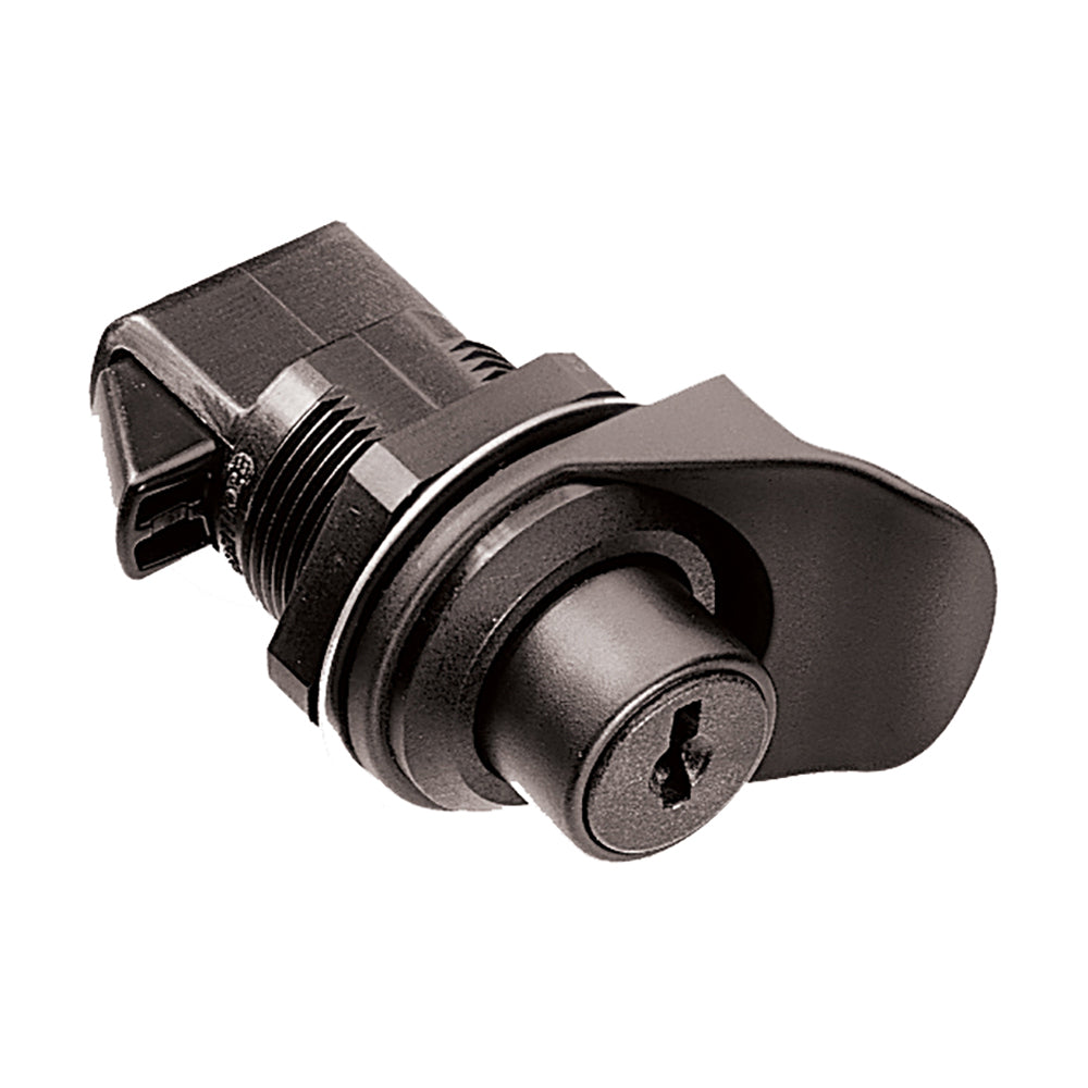 Southco Keylocking Flush/Knob Latch - Black Plastic — marine latches