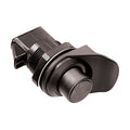 Southco Non-Locking Flush/Knob Latch - Black Plastic — marine latches