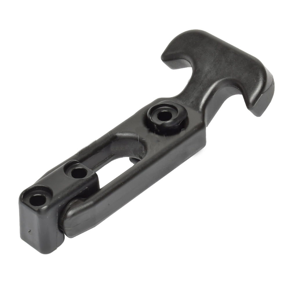 Southco T-Handle Latch - Black Flexible Rubber w/Keeper — marine latches