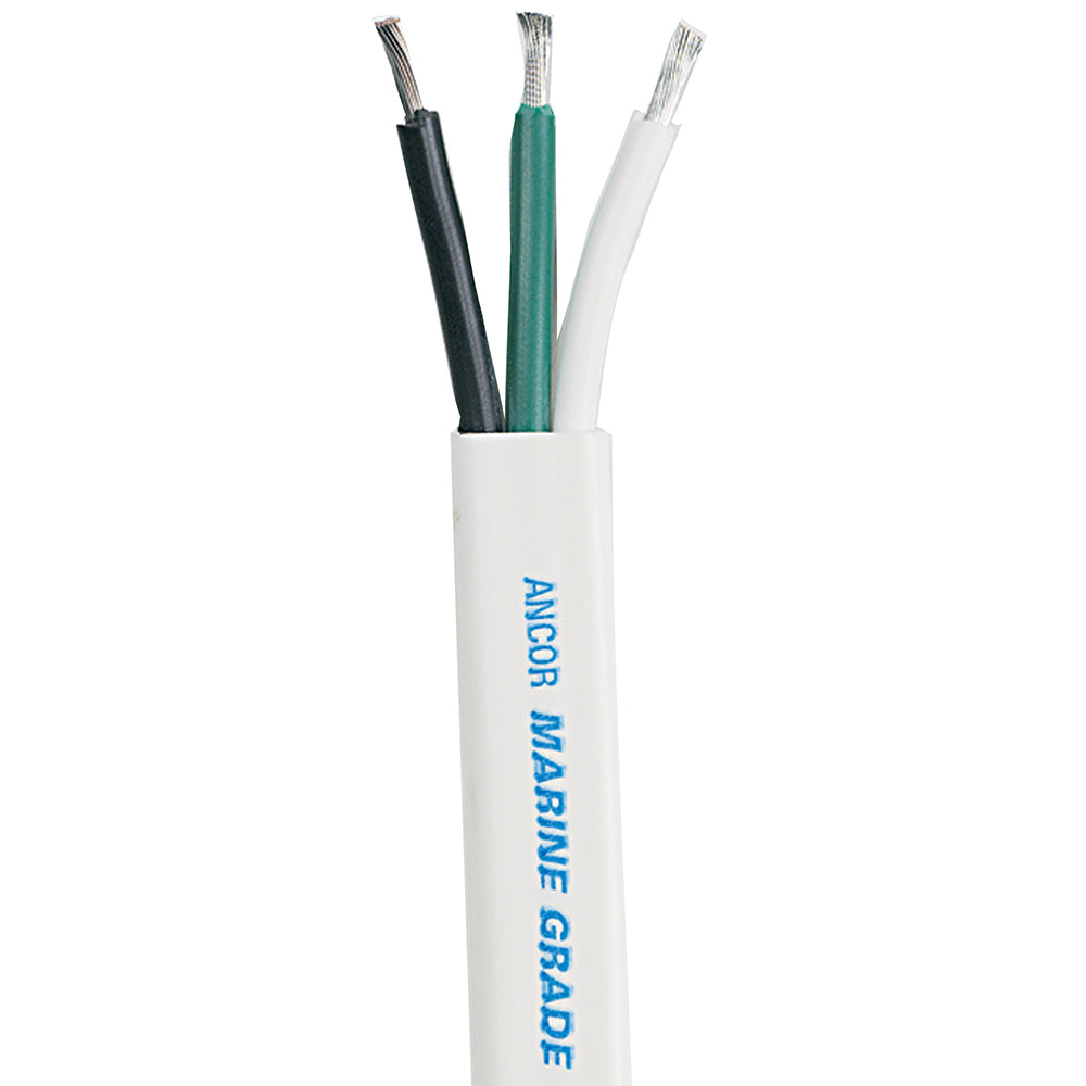 Ancor White Triplex Cable - 14/3 AWG - 500' — marine wire