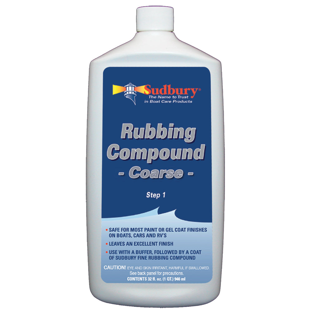 Sudbury Rubbing Compound Coarse - Step 1 - 32oz Fluid — marine cleaning