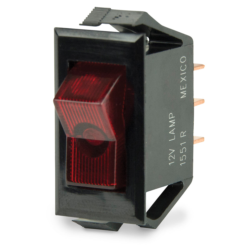 BEP Marine BEP Illuminated SPST Rocker Switch - Red LED - 12V - OFF/ON — marine switches & accessories