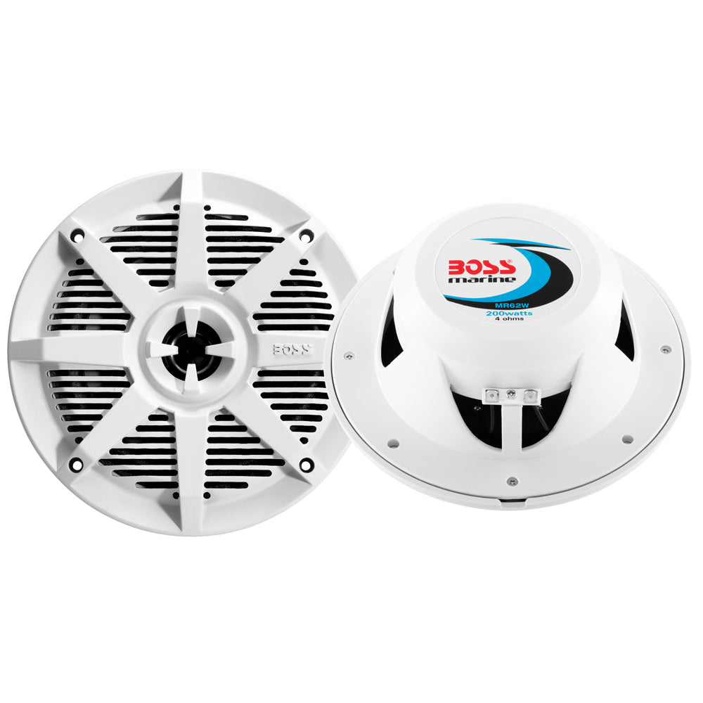 Boss Audio 6.5" MR62W Speaker - White - 200W — marine speakers