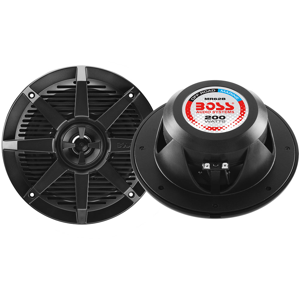 Boss Audio 6.5" MR62B Speaker - Black - 200W — marine speakers