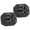 RIGID Industries D-Series PRO Flush Mount - Spot LED - Midnight Edition - Pair - Black — marine flood/spreader lights