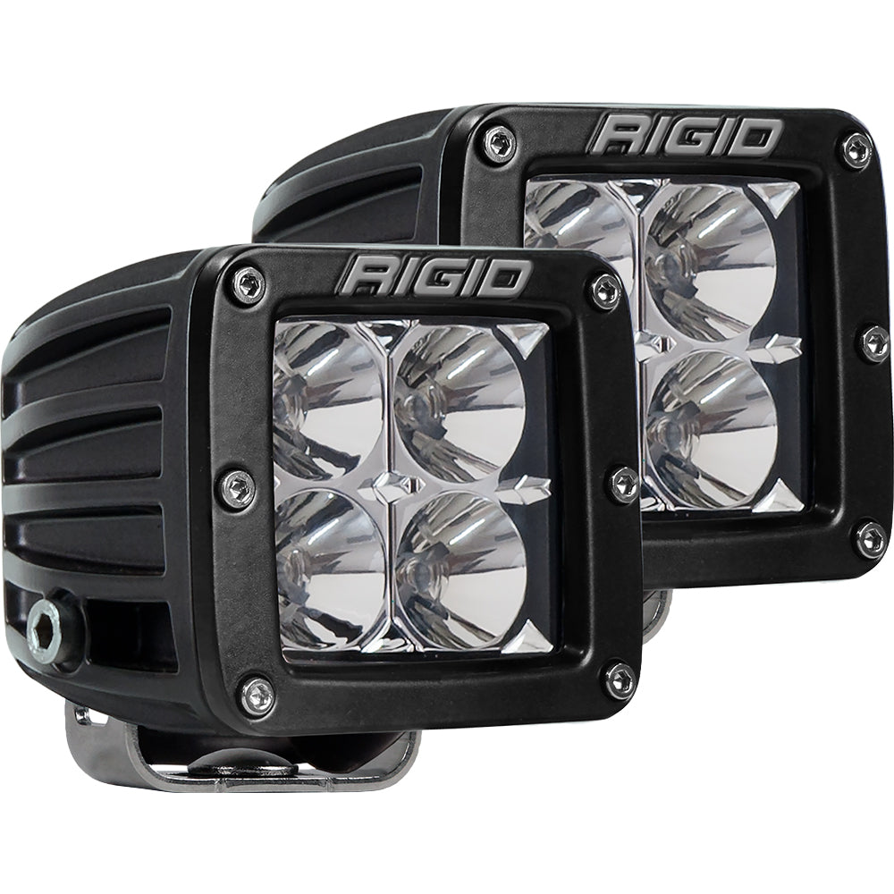 RIGID Industries D-Series PRO Hybrid-Flood LED - Pair - Black — marine flood/spreader lights