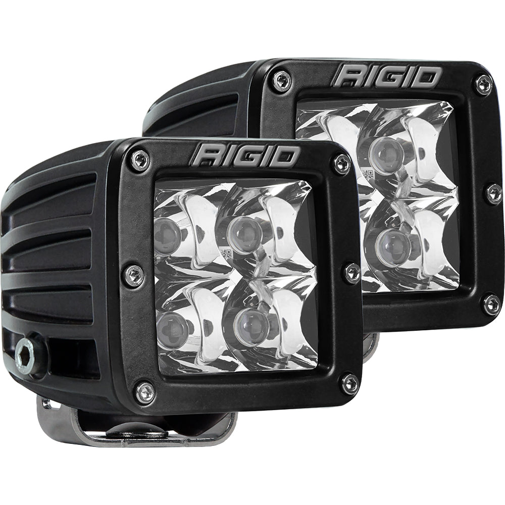 RIGID Industries D-Series PRO Hybrid-Spot LED - Pair - Black — marine flood/spreader lights
