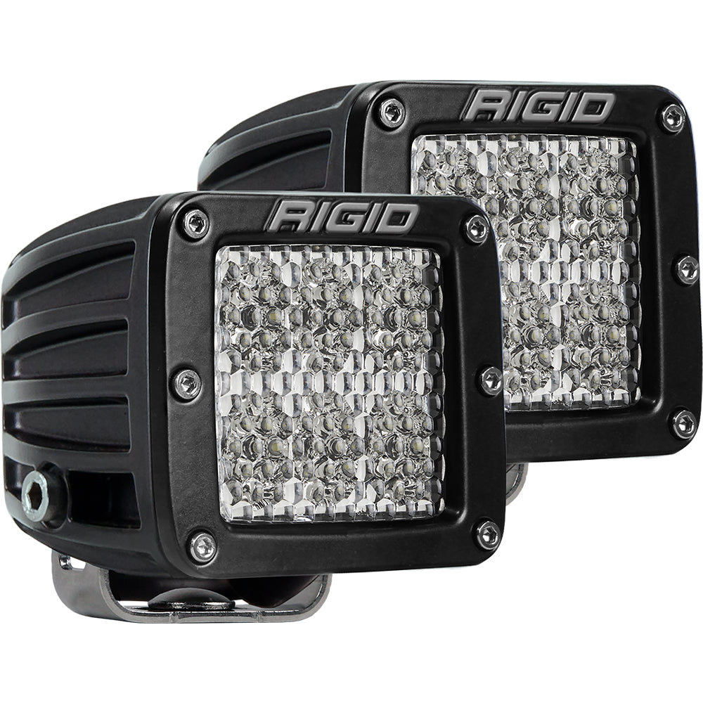RIGID Industries D-Series PRO Specter-Diffused LED - Pair - Black — marine flood/spreader lights