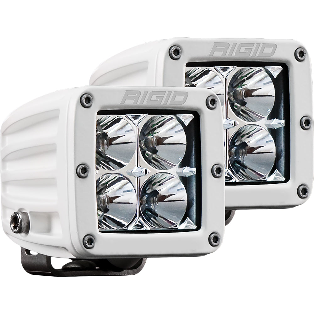 RIGID Industries D-Series PRO Hybrid-Flood LED - Pair - White — marine flood/spreader lights