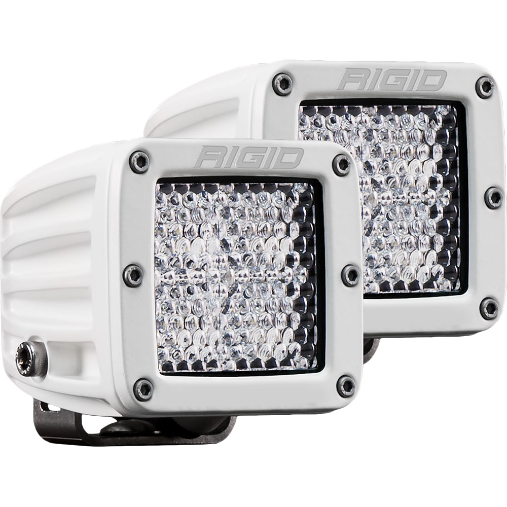 RIGID Industries D-Series PRO Hybrid-Diffused LED - Pair - White — marine flood/spreader lights