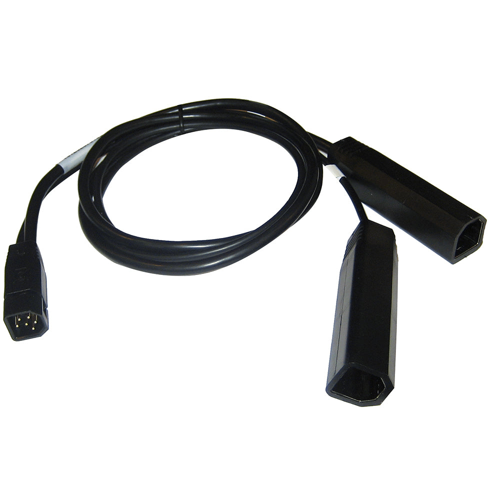 Humminbird 9 M SIDB Y 9-Pin Side Imaging Dual Beam Splitter Cable — marine transducer accessories