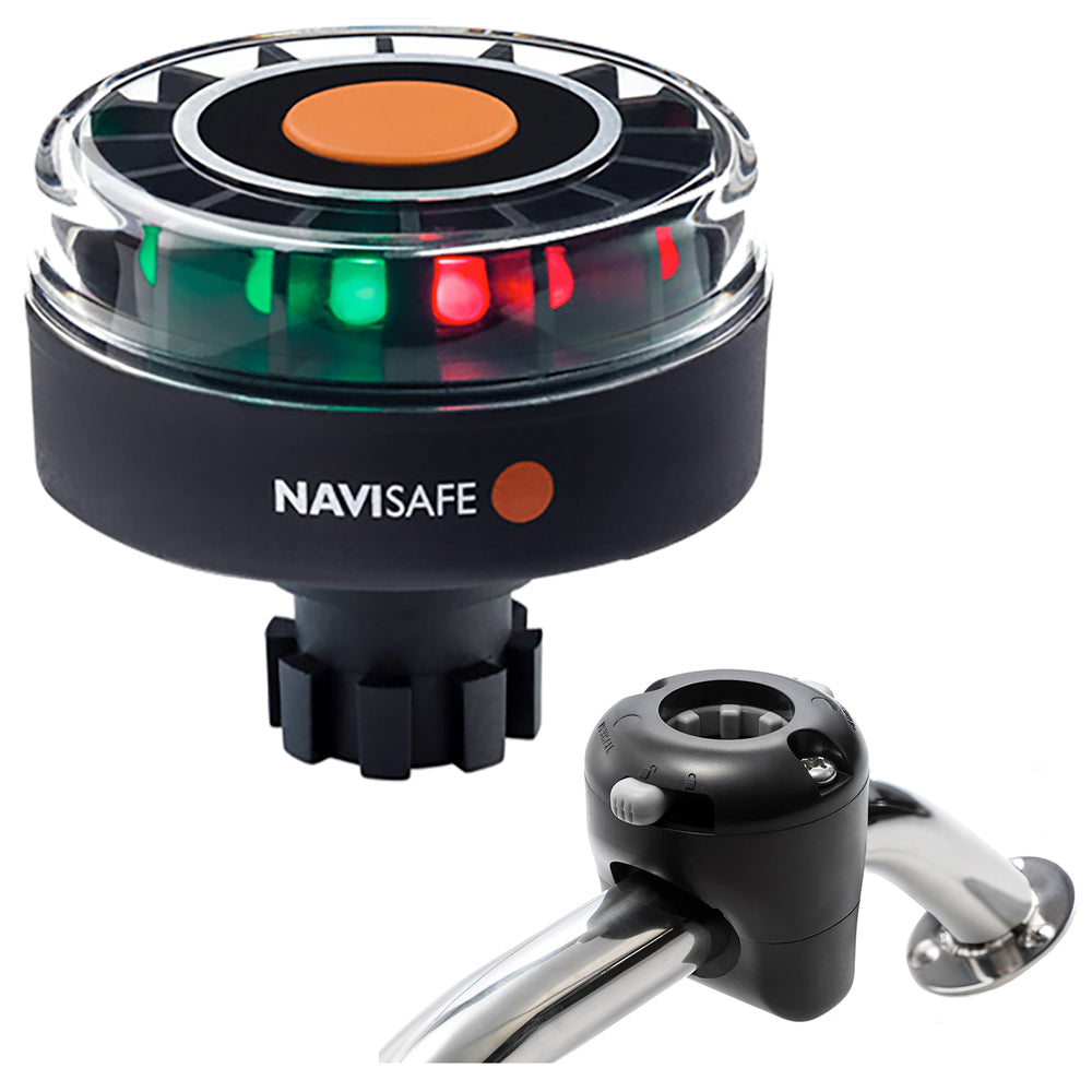 Navisafe Navilight Tricolor 2NM w/Navibolt Base & Rail Mount - Black — marine paddlesports