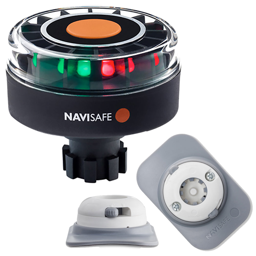 Navisafe Navilight Tricolor 2NM w/Navibolt Base & RIB Mount - White — marine paddlesports