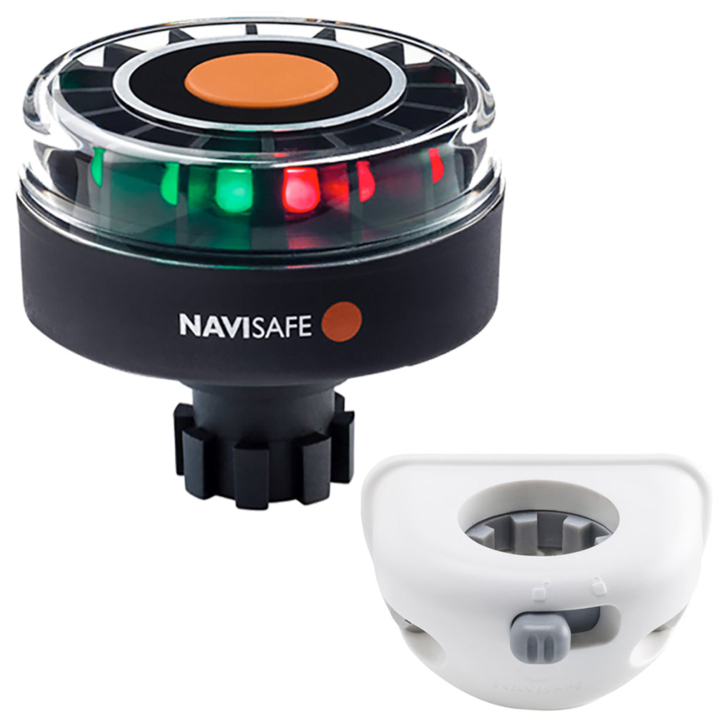 Navisafe Navilight Tricolor 2NM w/Navibolt Base & Vertical Mount - White — marine paddlesports