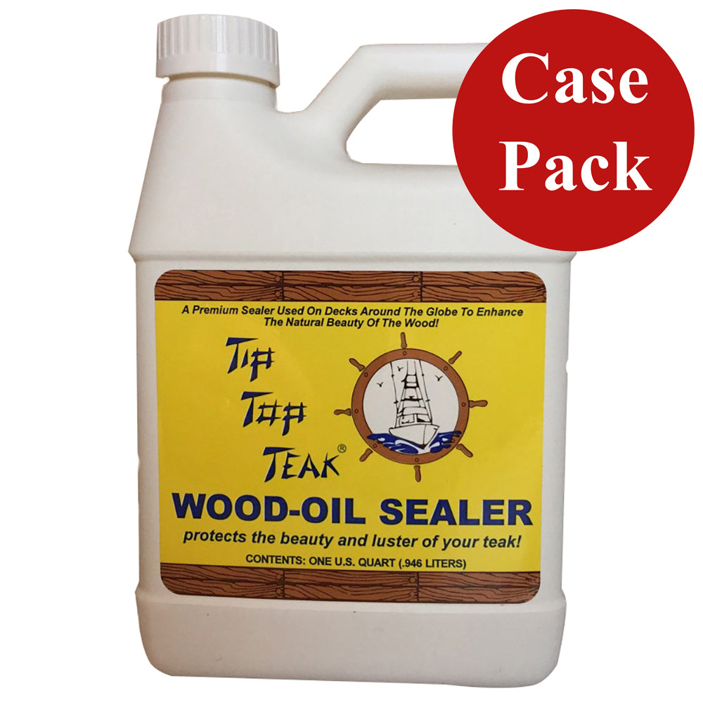 Tip Top Teak Tip Top Teak Wood Oil Sealer - Quart - *Case of 12* — marine cleaning