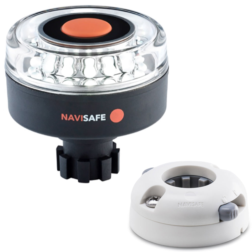 Navisafe Navilight 360° 2NM w/Navibolt Base & Horizontal Mount - White — marine paddlesports
