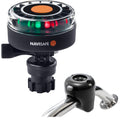 Navisafe Navilight 2NM Tricolor w/Navimount Base & Rail Mount - Black — marine paddlesports