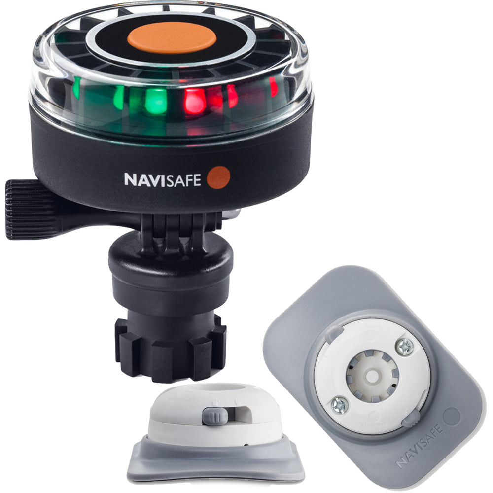 Navisafe Navilight 2NM Tricolor w/Navimount Base & RIB Mount - White — marine paddlesports