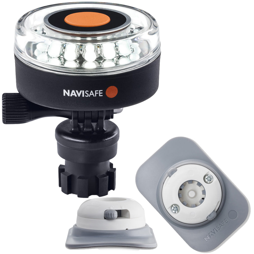 Navisafe Navilight 360° 2NM White w/Navimount Base & RIB Mount - White — marine paddlesports