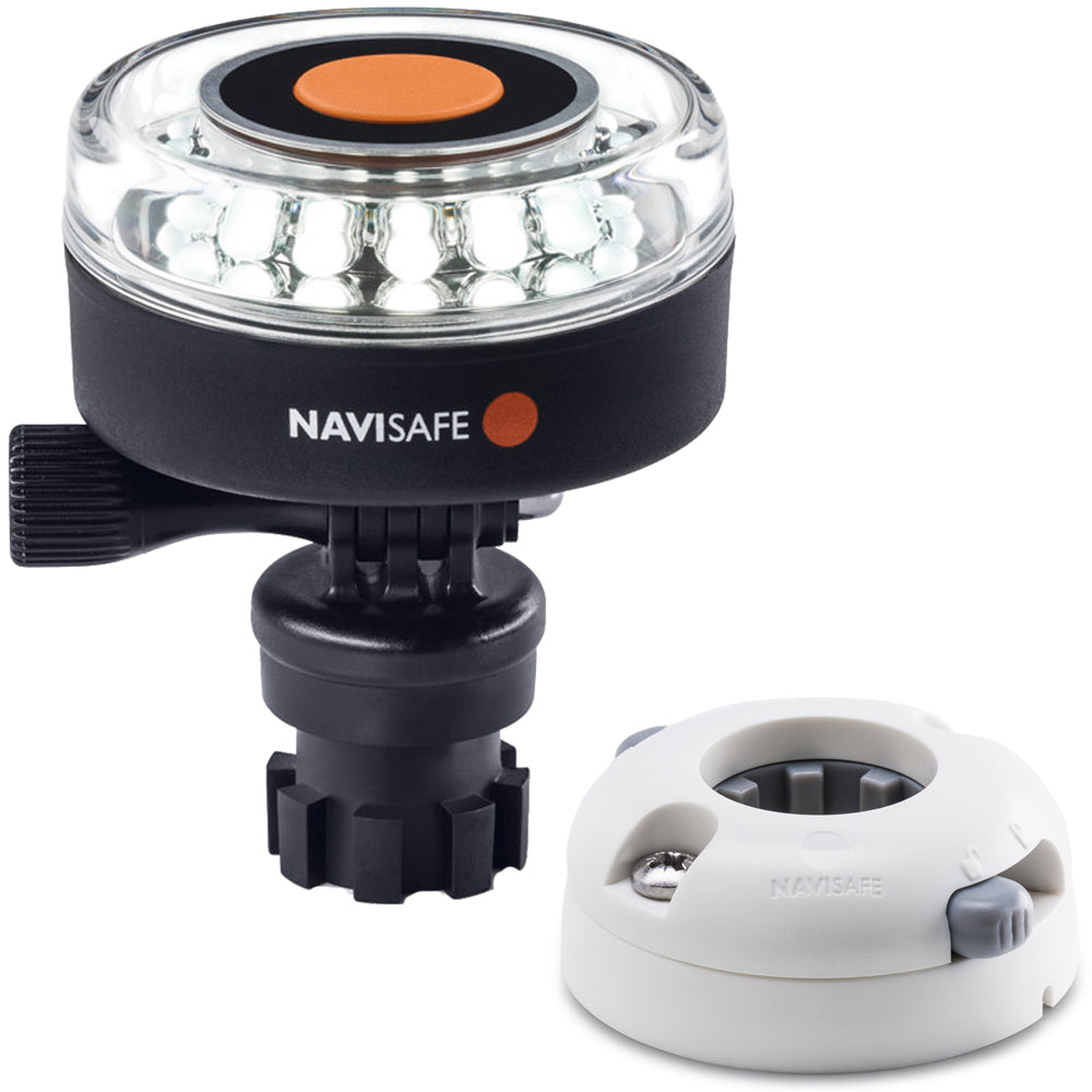 Navisafe Navilight 360° 2NM White w/Navimount Base & Horizontal Mount - White — marine paddlesports