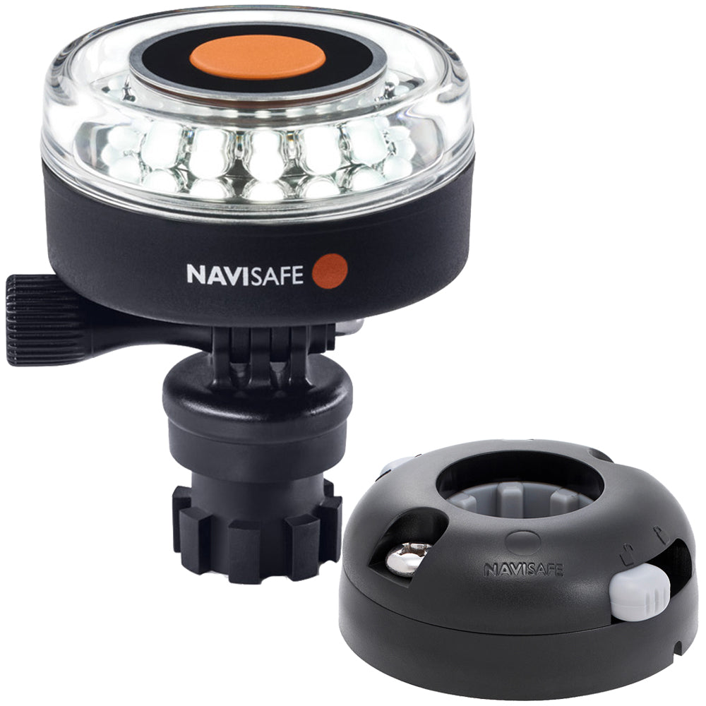 Navisafe Navilight 360° 2NM White w/Navimount Base & Horizontal Mount - Black — marine paddlesports