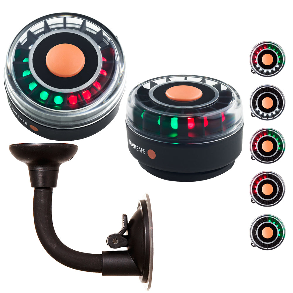 Navisafe Portable Navilight 2NM - TriColor w/Bendable Suction Cup Mount — marine paddlesports