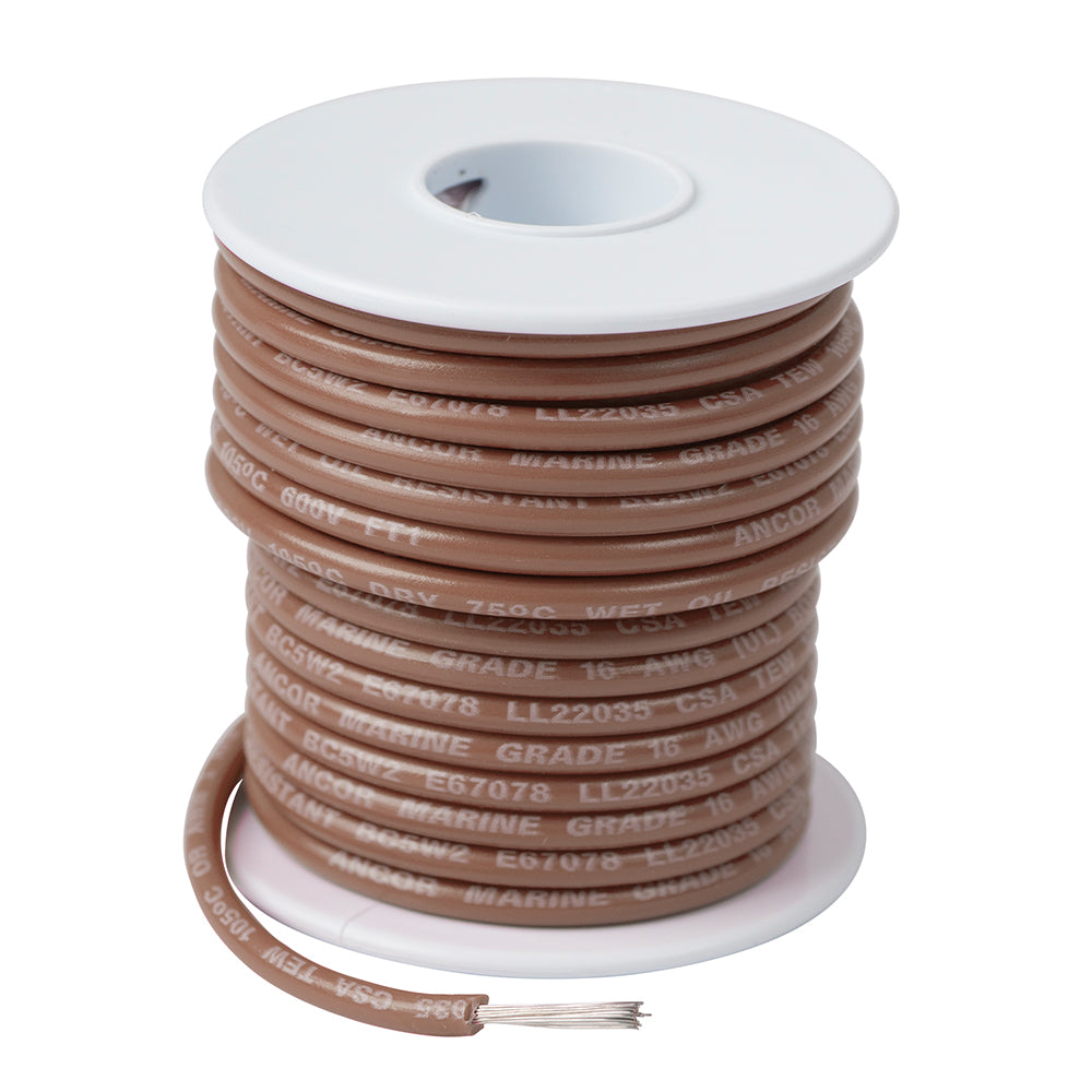 Ancor Tan 14 AWG Tinned Copper Wire - 250' — marine wire