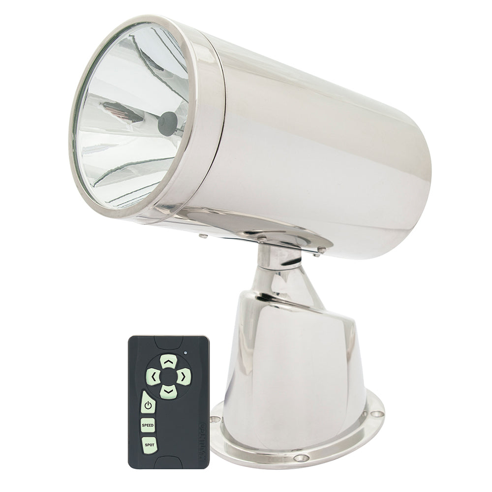 Marinco Wireless Stainless Steel Spotlight/Floodlight w/Remote — marine search lights