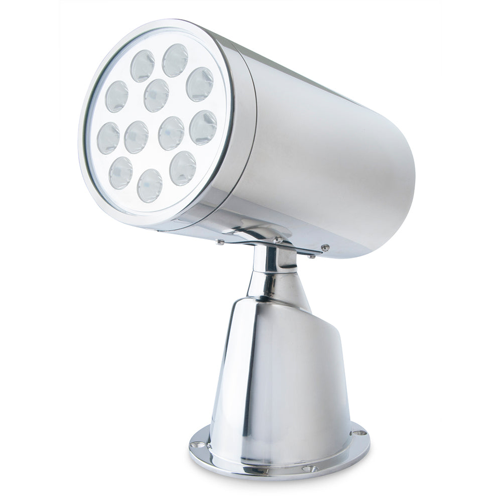 Marinco Wireless LED Stainless Steel Spotlight - No Remote — marine search lights
