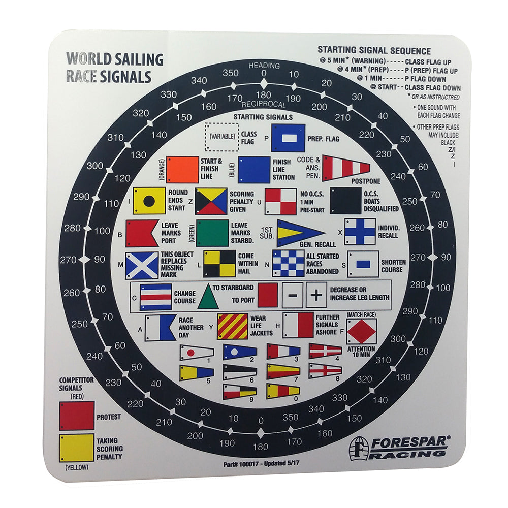 Forespar Performance Products Forespar Nash 207 Racing Signal Flag Label — marine accessories